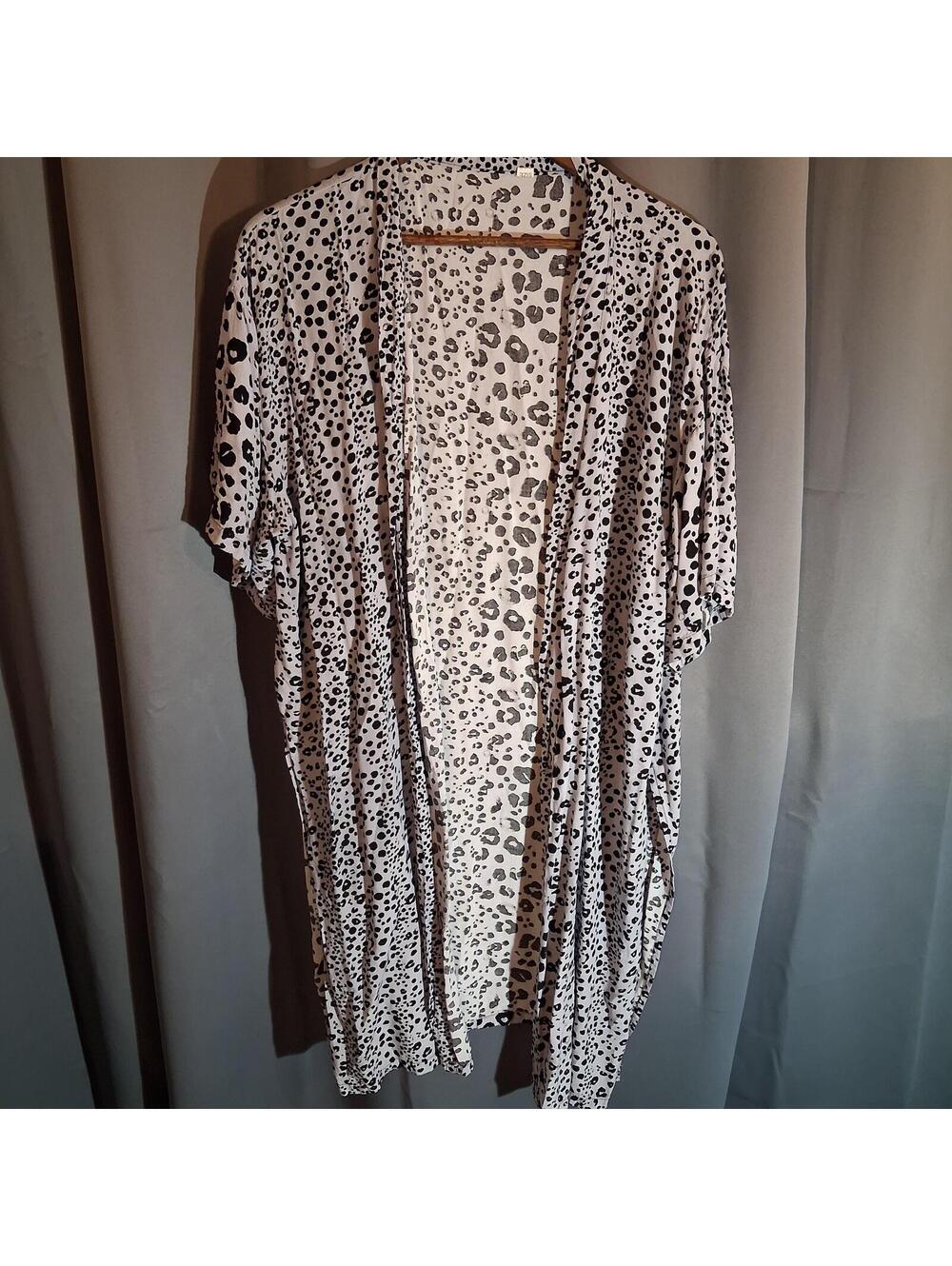 Lightweight Animal Print Kimono Cardigan